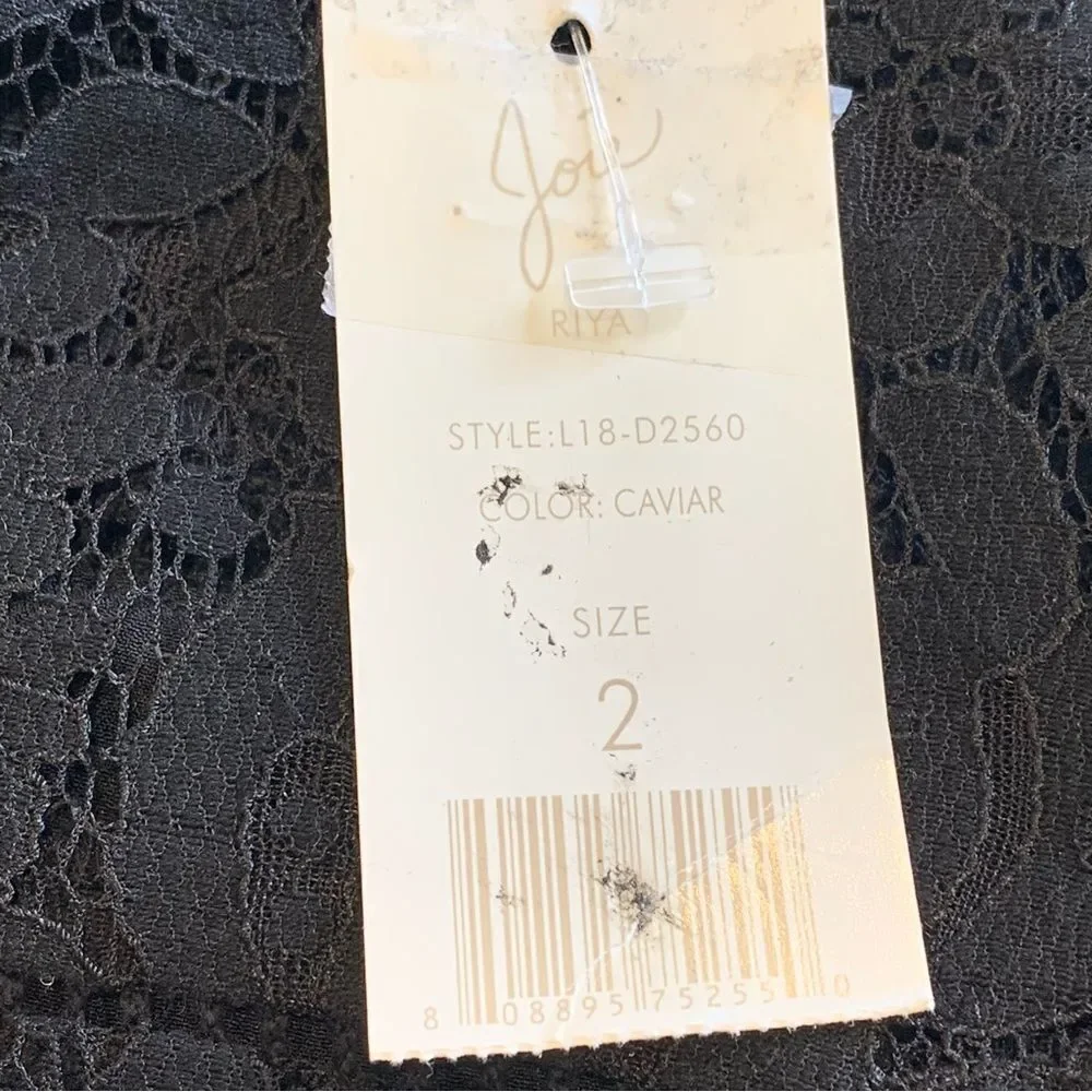 Joie Riya Black Lace Cocktail Dress Size 2